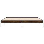vidaXL Cadre de lit sans matelas chêne fumé 180x200 cm