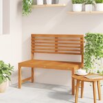 Banc de jardin vidaXL 100x50x91 cm en bois massif d'acacia