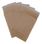 Lot de 10 enveloppes pochettes kraft armé à soufflet marron 280 x 410 + 90 mm