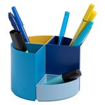 Pot À Crayons Modulable The Quarter Bee Blue - Couleurs Assorties - X 3 - Exacompta