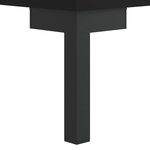 vidaXL Table basse Noir 50x50x40 cm Bois d'ingénierie