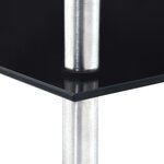 vidaXL Étagère 3 niveaux Noir 30x30x67 cm Verre trempé
