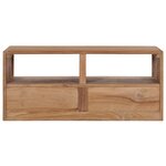 vidaXL Meuble TV 90x30x40 cm bois de teck solide