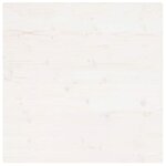 vidaXL Dessus de table blanc 80x80x2 5 cm bois de pin massif