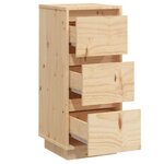 vidaXL Buffets 2 Pièces 32x34x75 cm Bois massif de pin