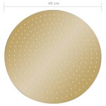vidaXL Pomme de douche pluie Acier inoxydable 40 cm Ronde Doré
