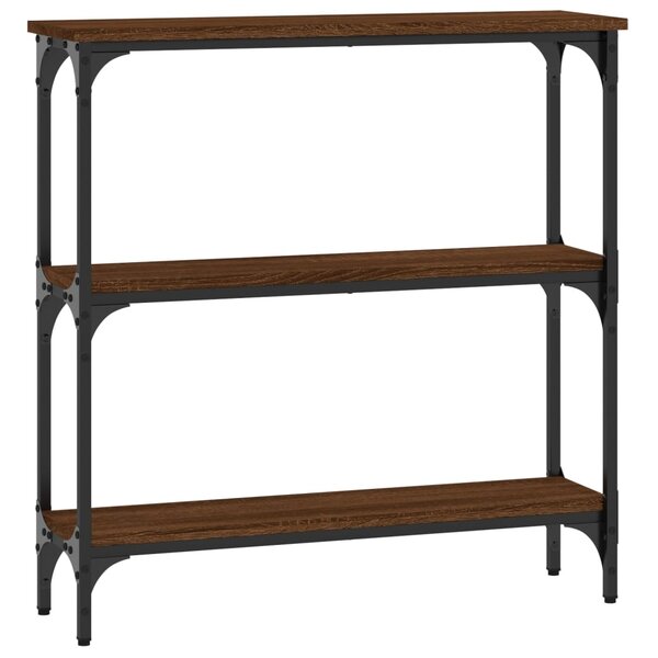 vidaXL Table console chêne marron 75x22 5x75 cm bois d'ingénierie
