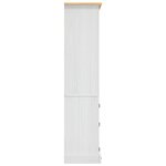 vidaXL Placard Gamme Corona Pin mexicain Blanc 80x40x170 cm