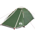 vidaXL Tente de camping à dôme 4 personnes vert imperméable