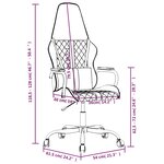 vidaXL Chaise de jeu de massage bleu et noir similicuir