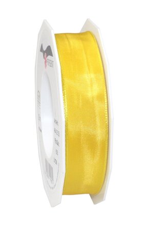 Ruban de soie acetat laitonné lyon 25-m-rouleau 25 mm jaune