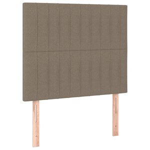 vidaXL Têtes de lit 2 Pièces Taupe 80x5x78/88 cm Tissu