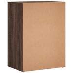vidaXL Buffet chêne marron 60x39x80 cm bois d'ingénierie