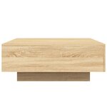 vidaXL Table basse chêne sonoma 80x80x31 cm bois d'ingénierie