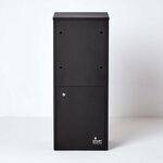 Boîte à colis Large Noir 2 portes Acier galvanisé SMART PARCEL BOX®