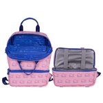 Sac à dos enfant Milan Collection 460 avec compartiment isotherme - Grand compartiment intérieur - 2 poches latérales - Capacité totale 9 5 L - Rose/Bleu