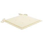vidaXL Chaises à manger d'extérieur lot de 4 et coussins Acacia massif