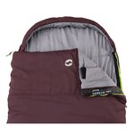 Outwell Sac de couchage Campion Lux fermeture éclair à gauche violet