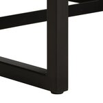 vidaXL Fauteuil noir cuir véritable