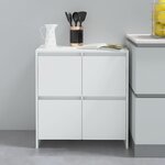vidaXL Buffets 2 Pièces Blanc 70x41x75 cm Bois d'ingénierie