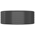 vidaXL Lit surélevé de jardin Acier enduit de poudre Anthracite