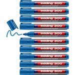Marqueur Permanent 300 bleu clair 1 5-3 mm x 10 EDDING