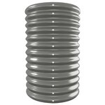 vidaXL Lit surélevé de jardin Acier enduit de poudre 332x40x68 cm gris