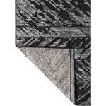 Tapis en polypropylène noir evora 230 x 160 cm