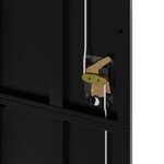 vidaXL Classeur noir 105x40x180 cm acier