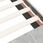 vidaXL Cadre de lit sans matelas gris béton 140x200 cm