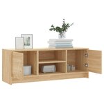 vidaXL Meuble TV chêne sonoma 102x30x37 5 cm bois d'ingénierie