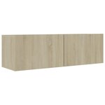 vidaXL Ensemble de meuble TV 2 Pièces Chêne sonoma Bois d'ingénierie