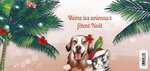 Bloc de 1 timbre Nouvelle Calédonie - Même les animaux fêtent Noël