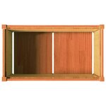 vidaXL Jardinières 2 Pièces cire marron bois de pin massif