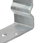 vidaXL Piquets de clôture 6 Pièces Argenté 9x6x15 cm Acier galvanisé