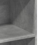 vidaXL Buffet haut gris béton 70x41x124 cm bois d'ingénierie