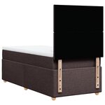 vidaXL Sommier à lattes de lit avec matelas Marron foncé 90x200 cm