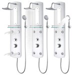 vidaXL Panneau de douche 25x43x110 cm Argenté