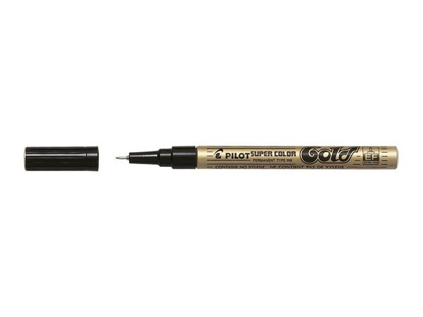 Marqueur permanent Super Color Pointe extra fine Or PILOT