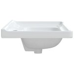 vidaXL Évier de salle de bain blanc 81x48x23cm rectangulaire céramique