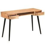 vidaXL Table à écrire Bois d'acacia massif 118 x 45 x 76 cm
