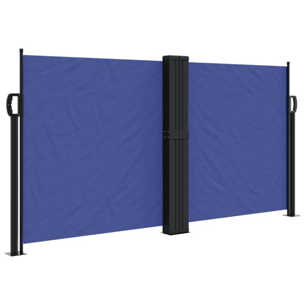 vidaXL Auvent latéral rétractable bleu 120x1200 cm