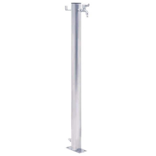 vidaXL Colonne à eau de jardin 40 cm acier inoxydable rond