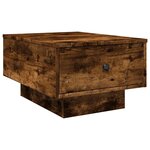 vidaXL Table basse chêne fumé 60x45x31 cm bois d'ingénierie