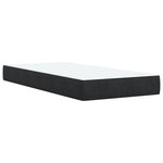 vidaXL Sommier à lattes de lit et matelas Noir 80x200 cm Velours