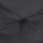vidaXL Coussins de chaise à dossier haut lot de 4 noir tissu oxford