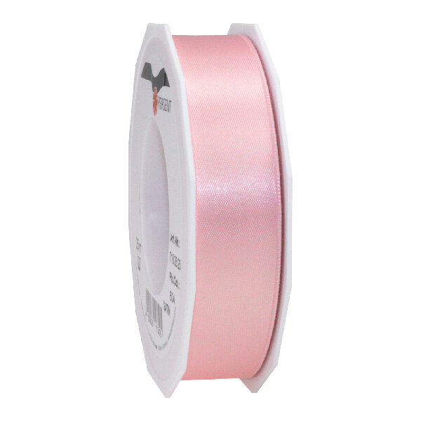 Satin double face 25-m-rouleau 25 mm rose