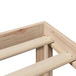 vidaXL Cadre de lit avec tête de lit 180x200 cm bois de pin massif