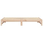 vidaXL Lit coulissant 2x(80x200) cm Bois de pin massif