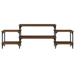 vidaXL Meuble TV Chêne marron 157x35x52 cm bois d'ingénierie